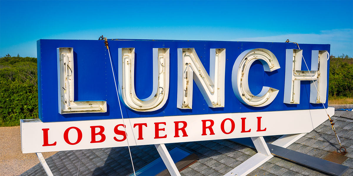 Lunch Sign at Lobster Roll - Amagansett, NY