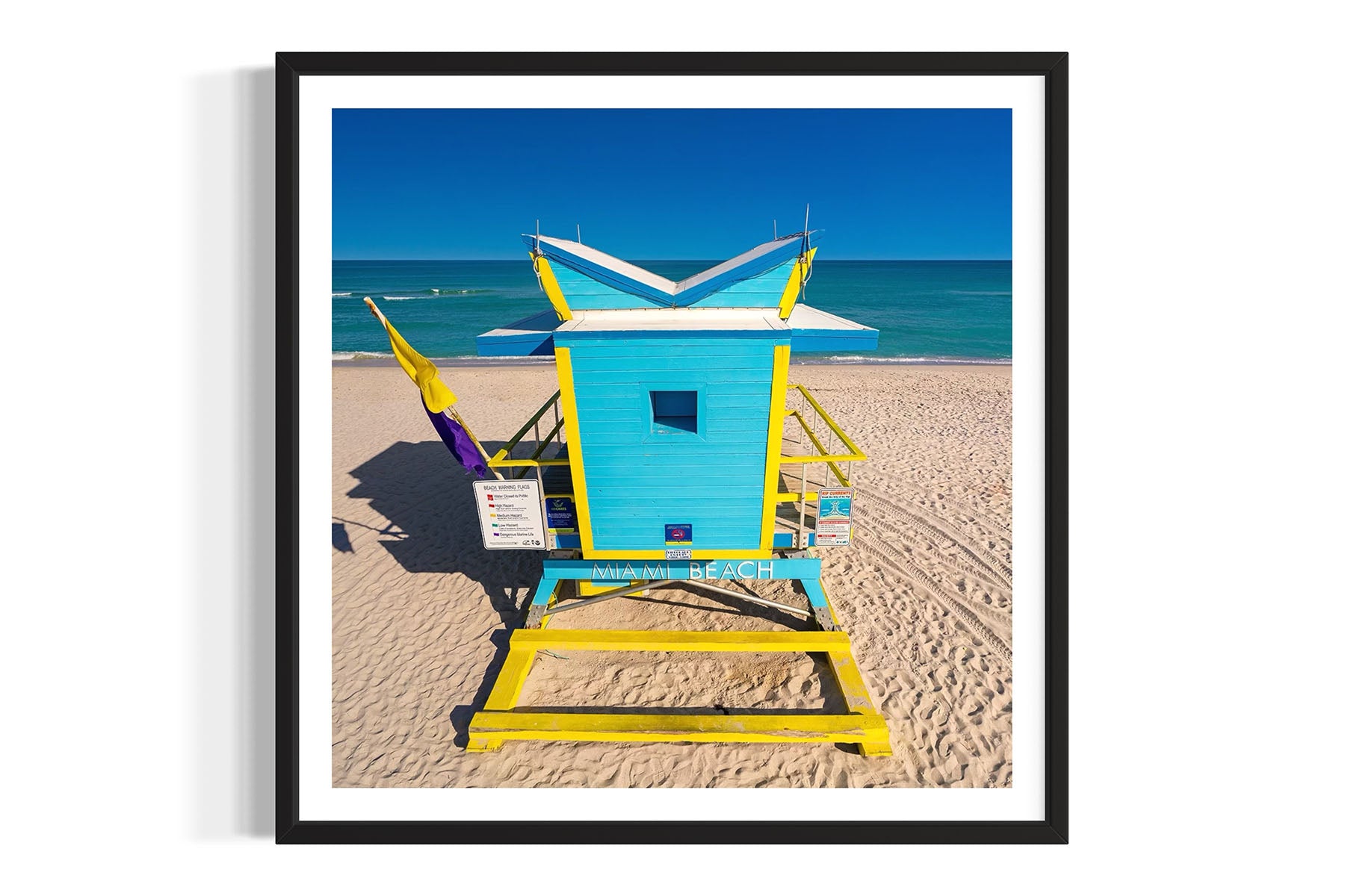 Blue Lifeguard Stand - Miami Beach, FL