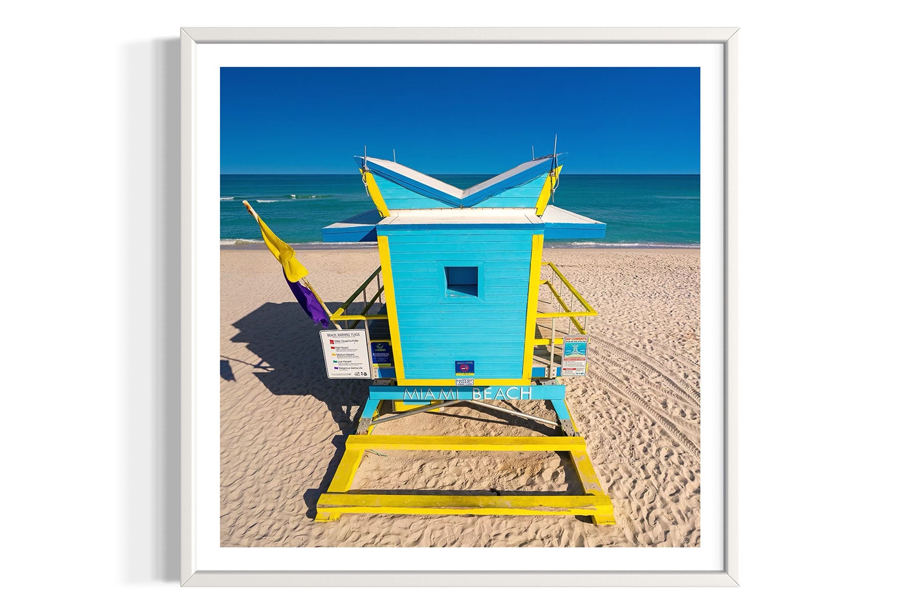 Blue Lifeguard Stand - Miami Beach, FL