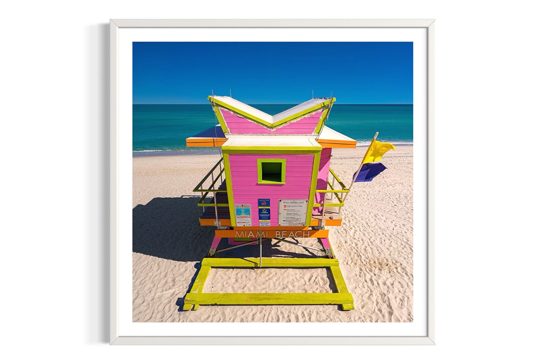 Pink Lifeguard Stand - Miami Beach, FL