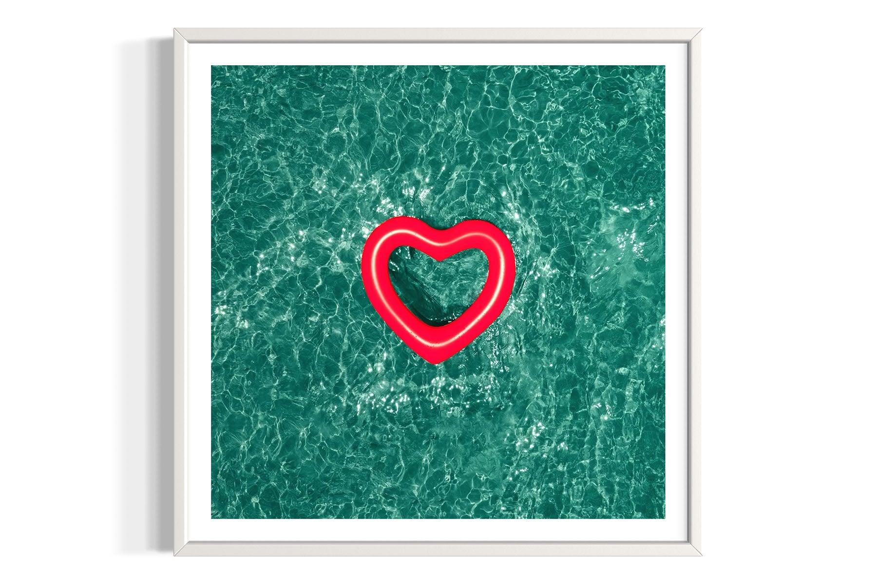 Red Heart - Pool Float Series - Atlantic Ocean