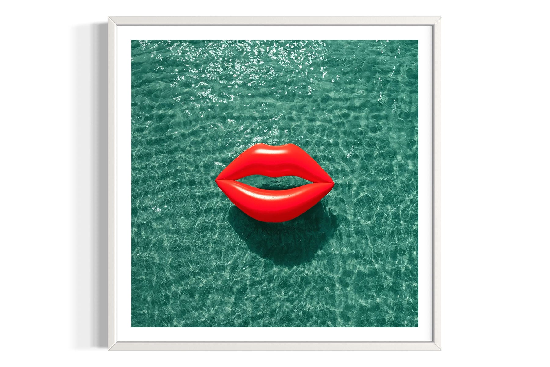 Red Lips - Pool Float Series - Atlantic Ocean