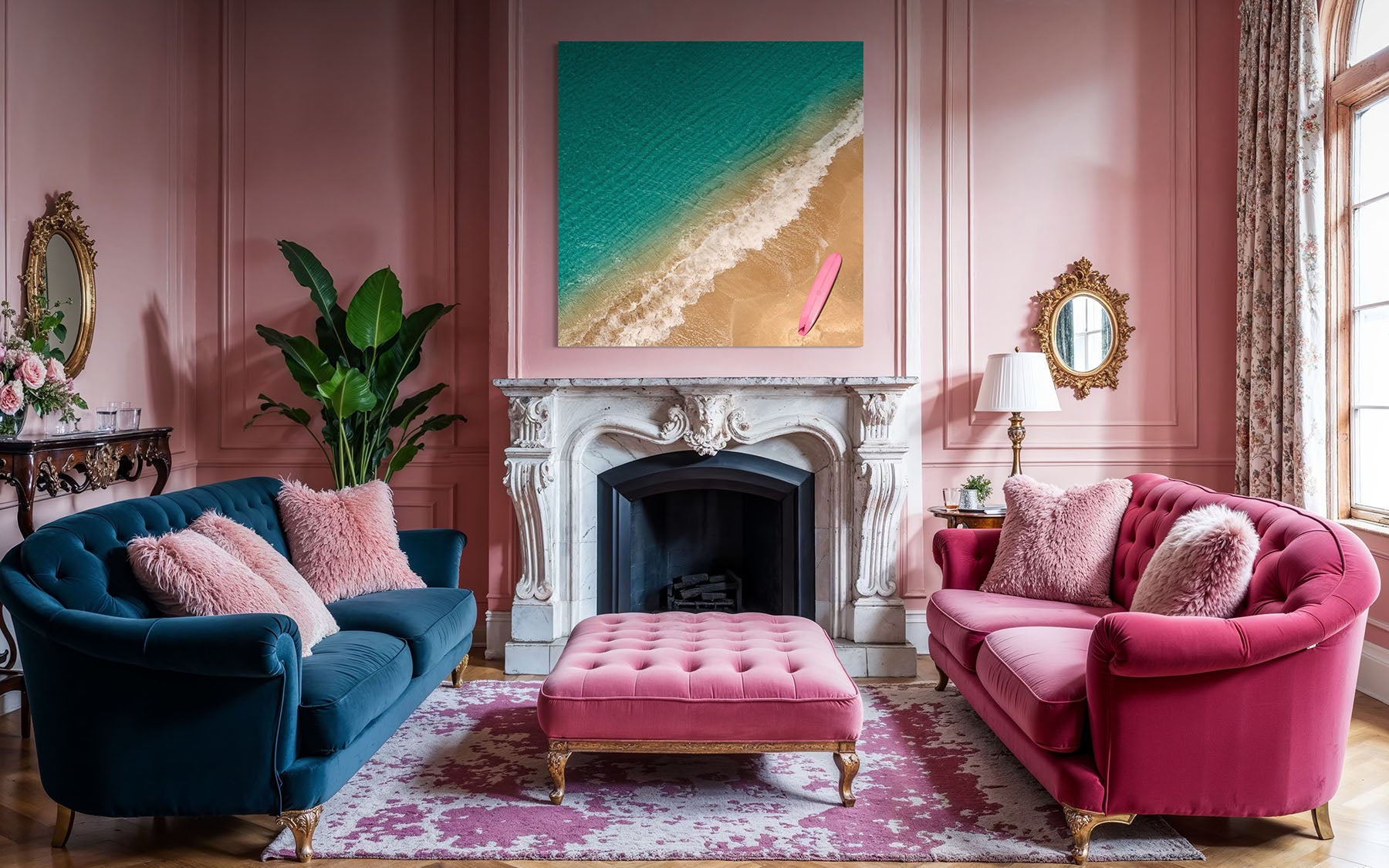 Pink Surfboard - Delray Beach, FL