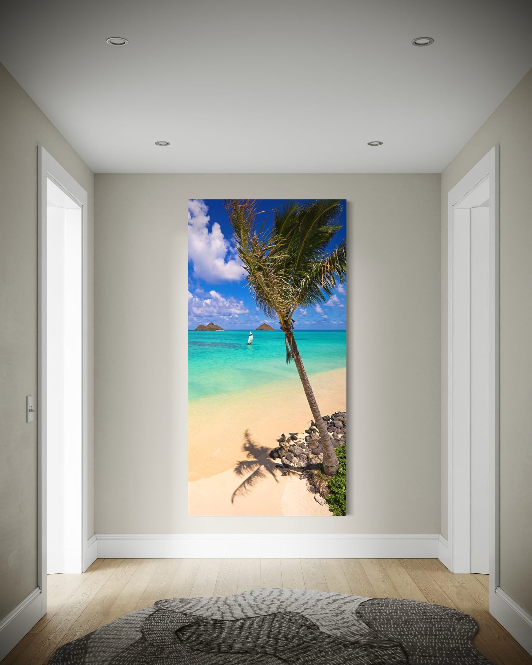 Palm Tree at Lanikai Beach - Oahu, HI