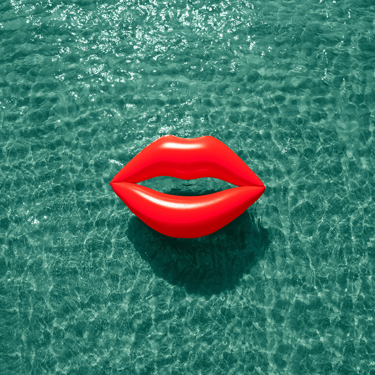 Red Lips - Pool Float Series - Atlantic Ocean