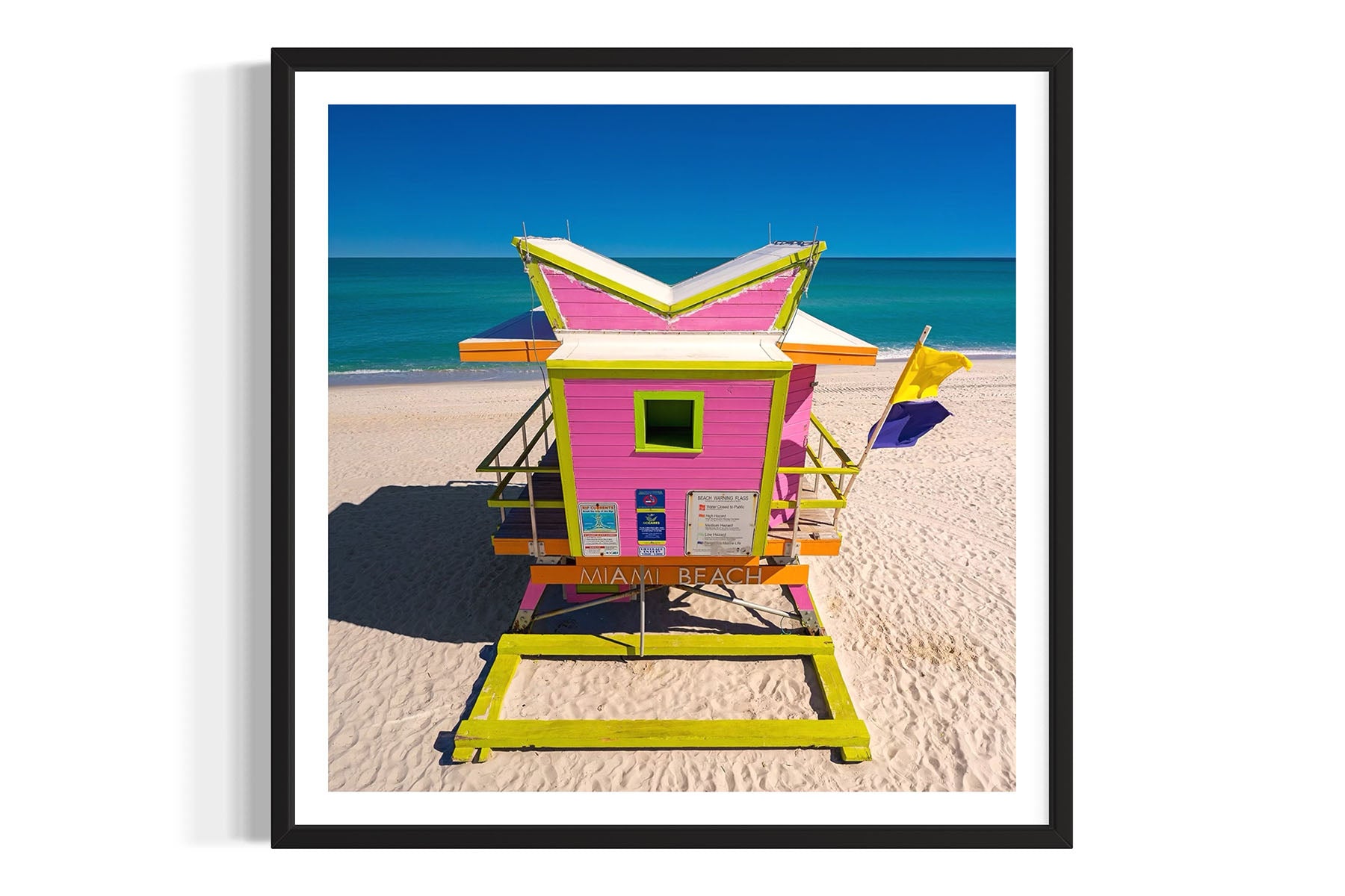 Pink Lifeguard Stand - Miami Beach, FL