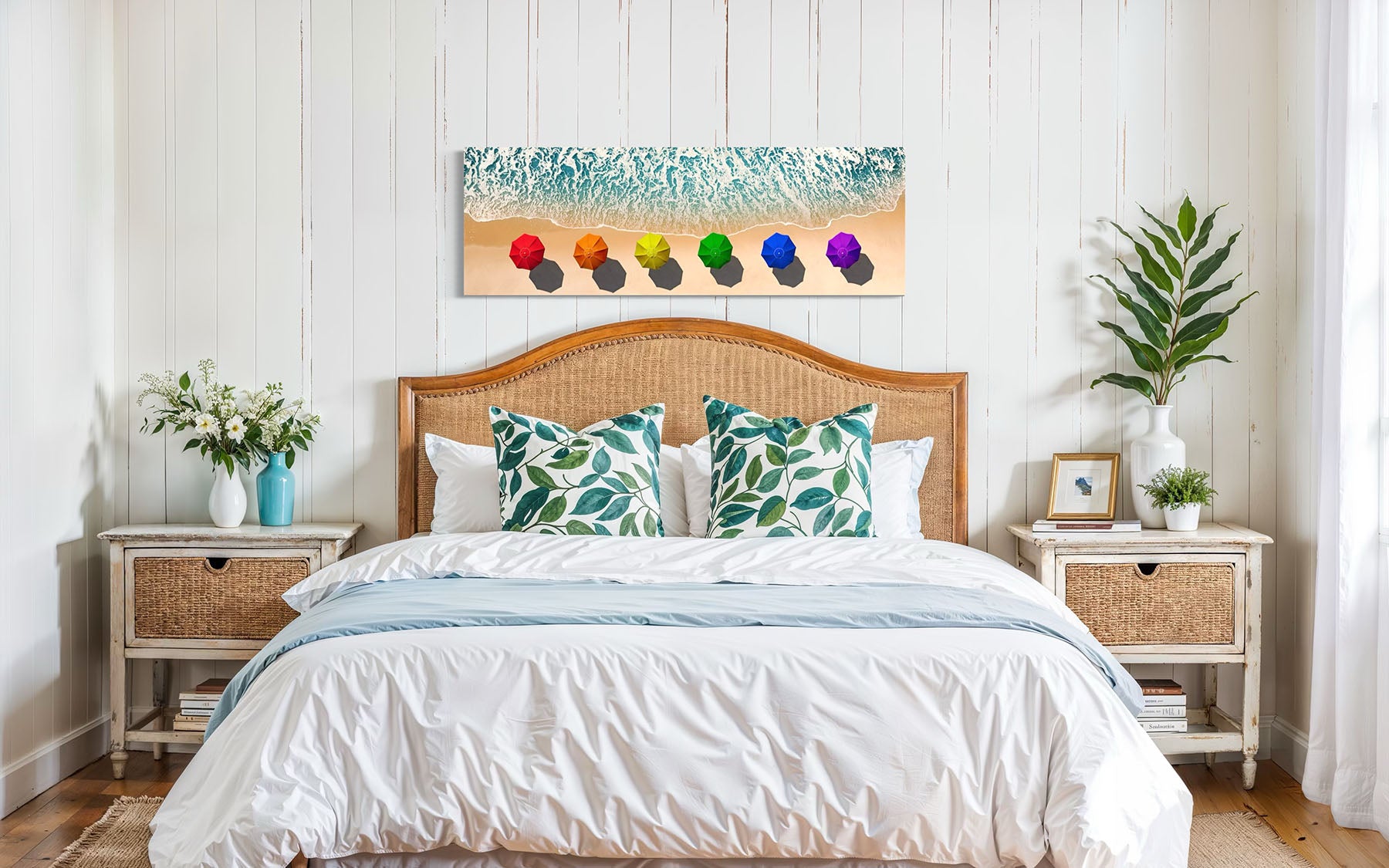 Rainbow Beach Umbrellas - Fire Island, NY