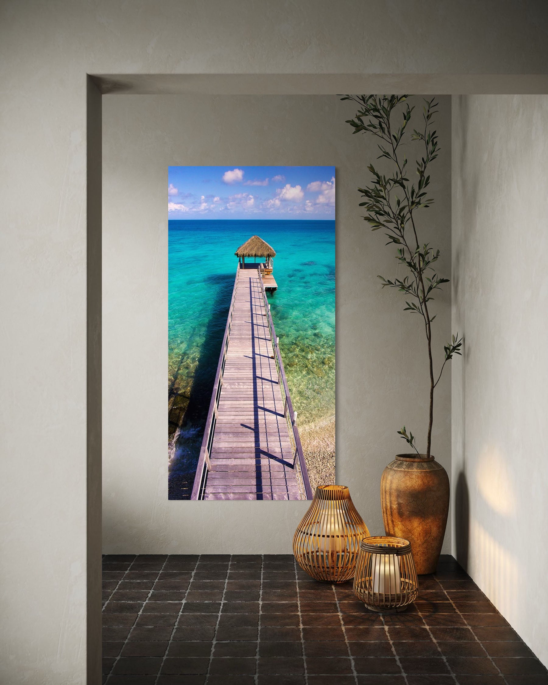 Tropical Pier - Rangiroa, French Polynesia