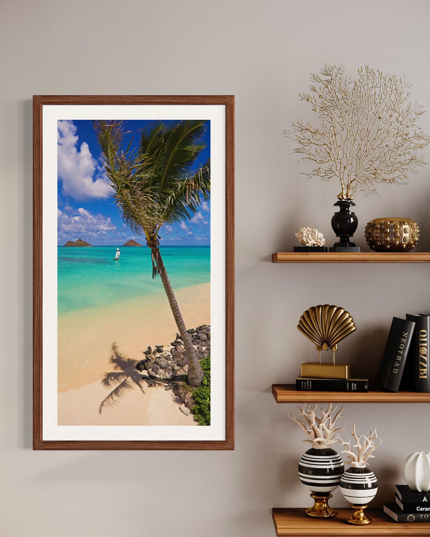 Palm Tree at Lanikai Beach - Oahu, HI