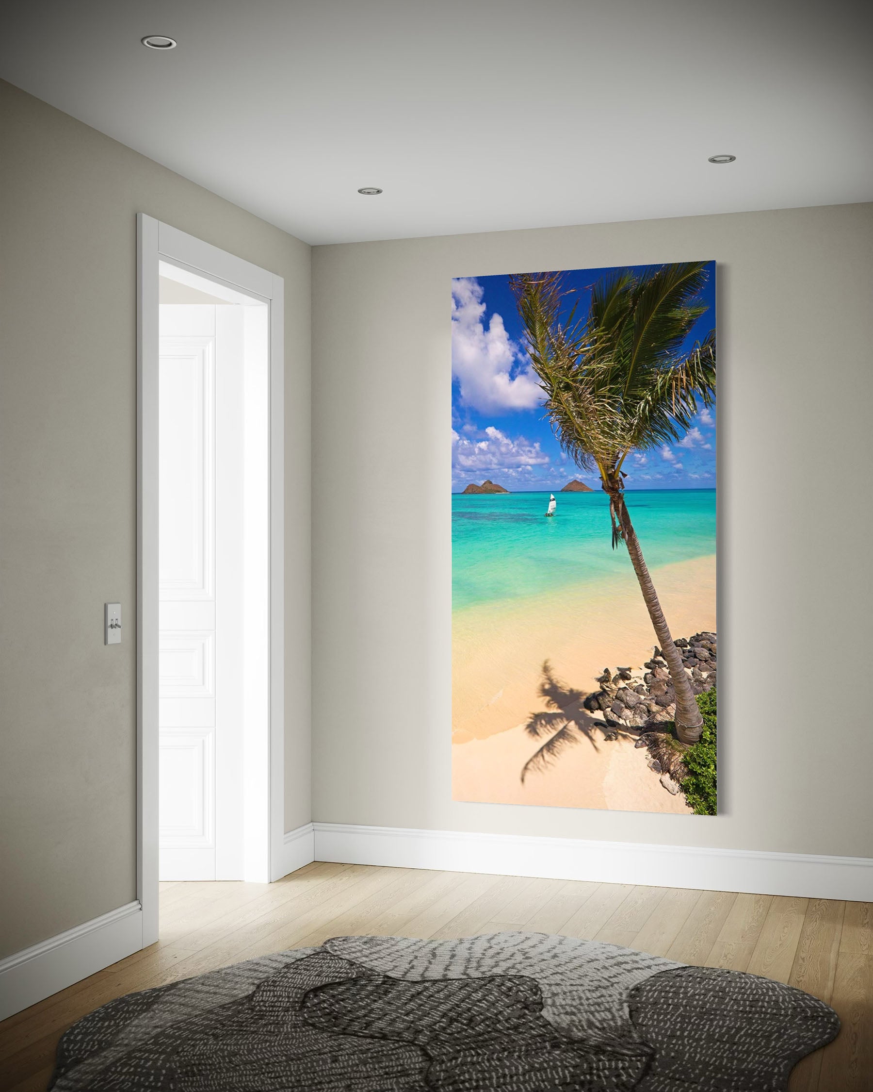 Palm Tree at Lanikai Beach - Oahu, HI