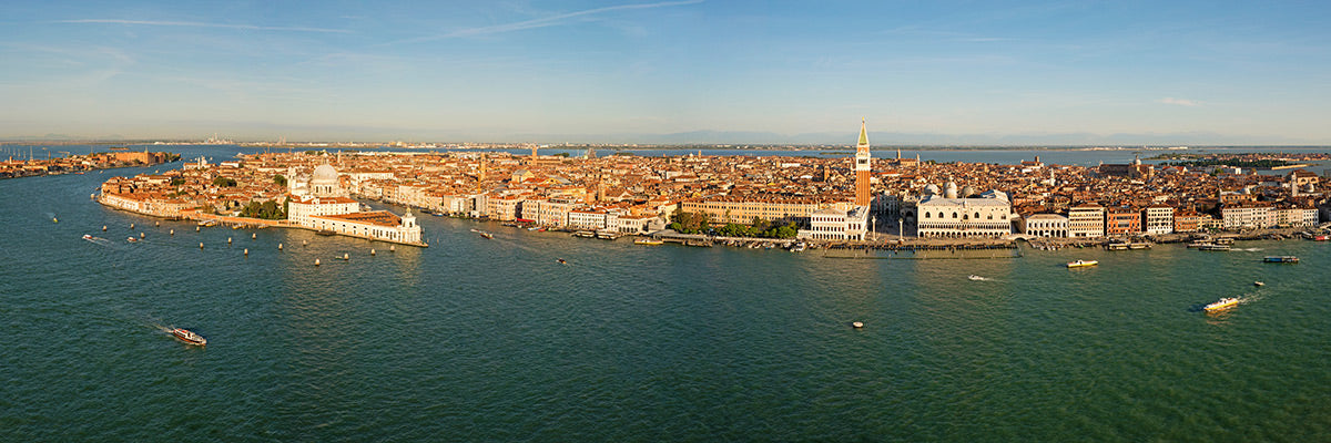 Aerial photograph of Venice, Italy with Grand Canal by Evan Reinheimer.